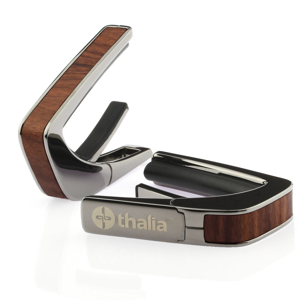 Black Chrome Finish with Santos Rosewood Inlay