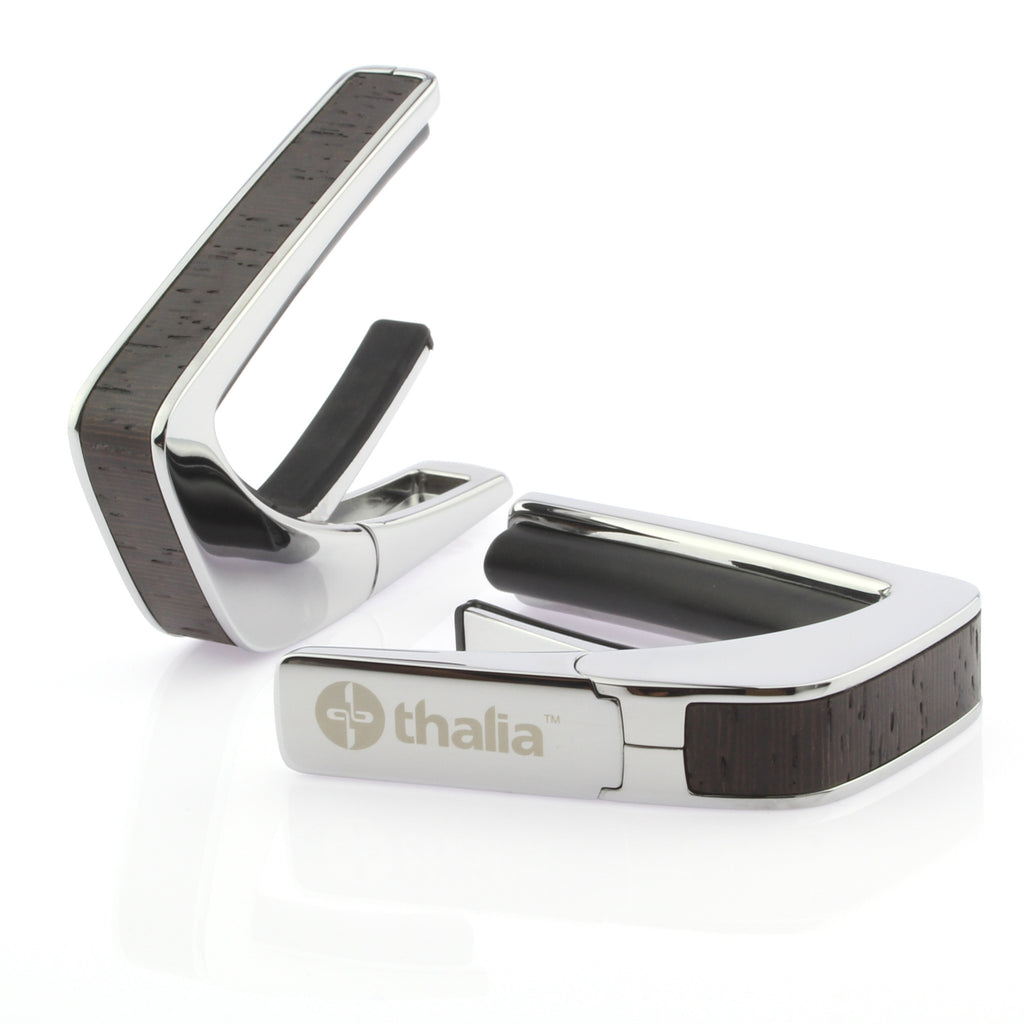 Chrome Finish with African Wenge Inlay