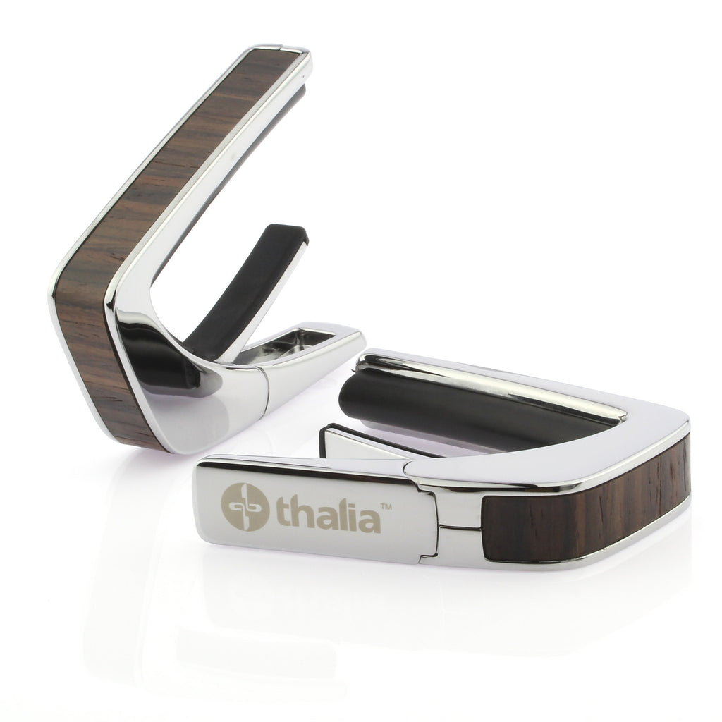 Chrome Finish with Indian Rosewood Inlay