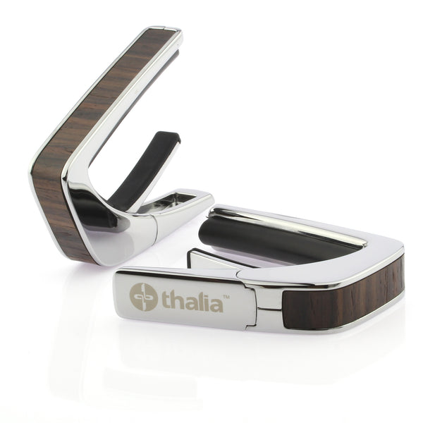 Chrome Finish with Indian Rosewood Inlay