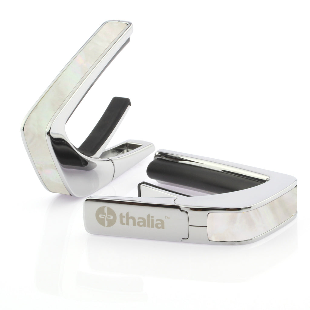 Chrome Finish with White Mother of Pearl Inlay