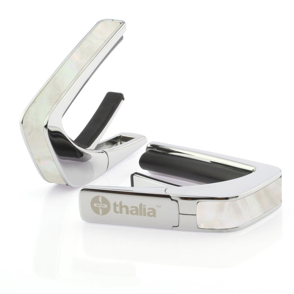 Chrome Finish with White Mother of Pearl Inlay