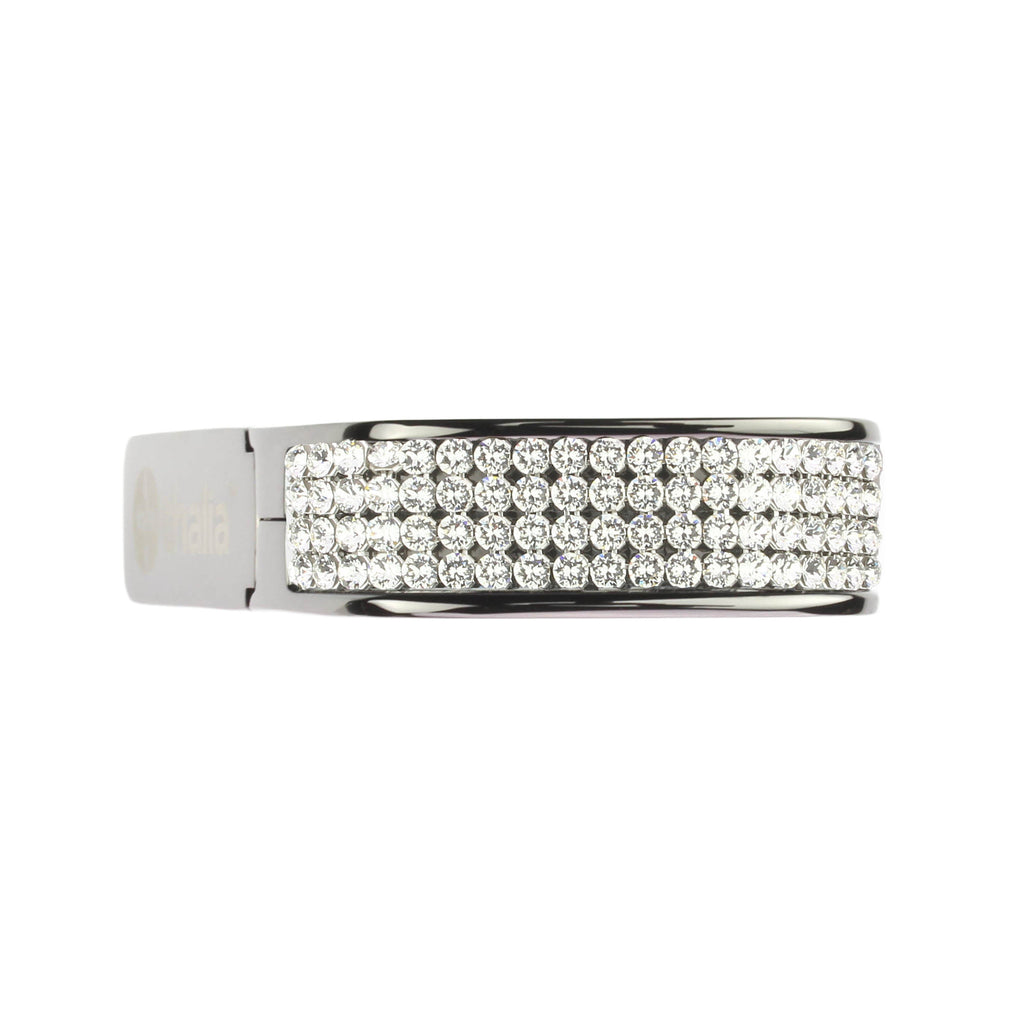 Chrome Finish with Swarovski Crystal Inlay