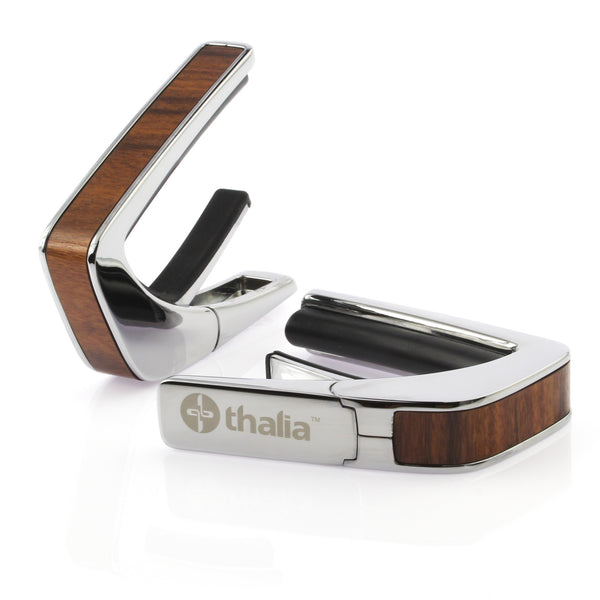 Chrome Finish with Santos Rosewood Inlay