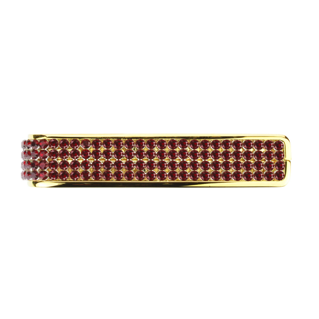 24k Gold Finish with Swarovski Crystal Siam Inlay