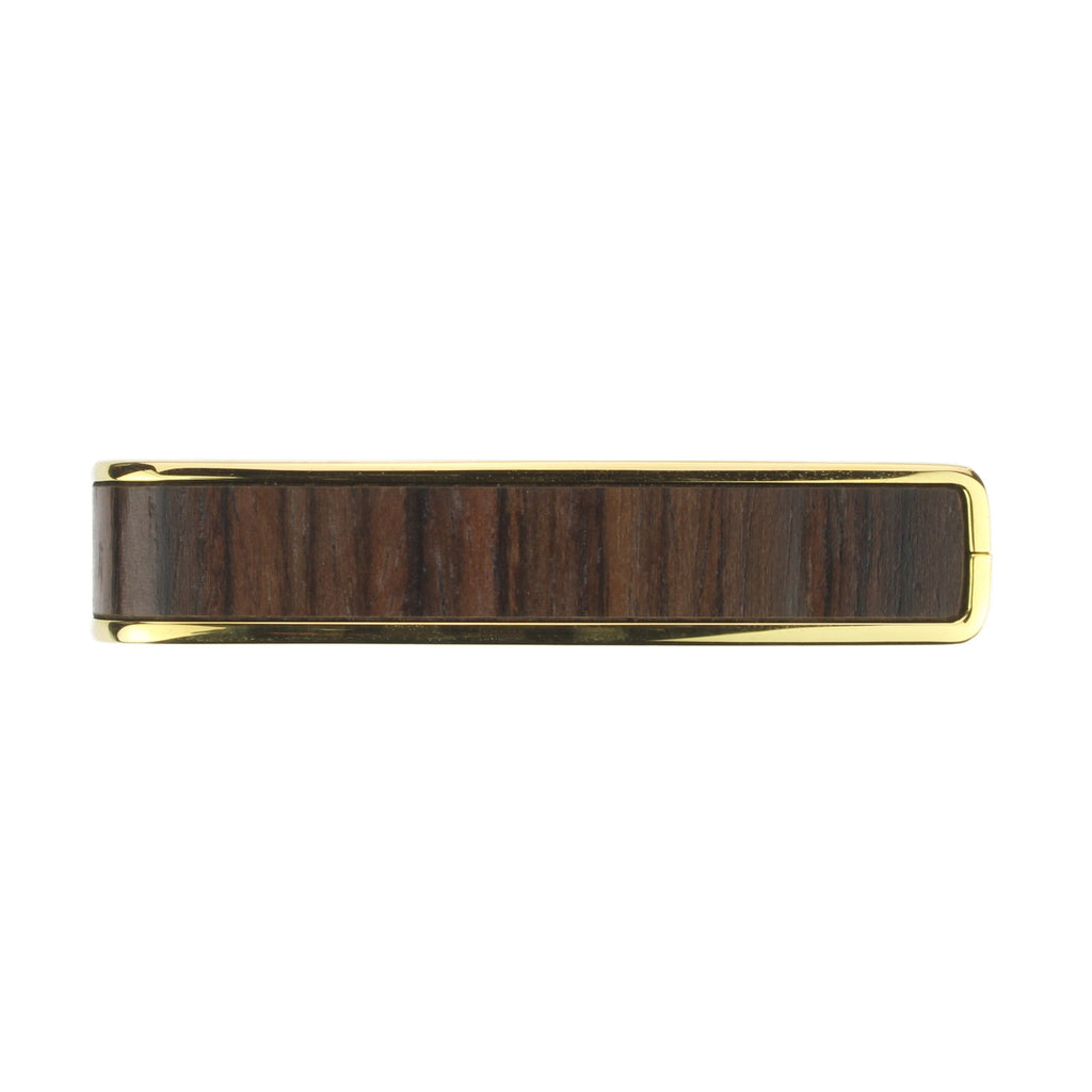24k Gold Finish with Indian Rosewood Inlay